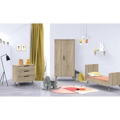 Lits 70X140 Évolutifs*Sauthon Baby's Sweet Home Sixties Lit évolutif 70 x 140 cm de Bois