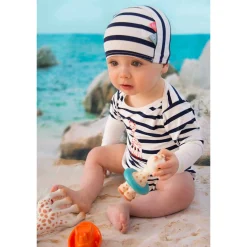 T-Shirts, Blouses, Chemises*Mayoparasol Sophie en croisière Marinière anti-UV 6 mois de Marine