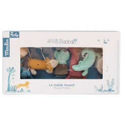 Mobiles*Moulin Roty Sous mon baobab mobile musical croisillon de Multicolore