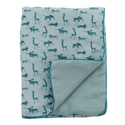 Plaids*Moulin Roty Sous mon baobab plaid de Bleu