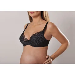 Lingerie|Vêtements*MAIKA Maternity Soutien Gorge armature coque 90C de Noir