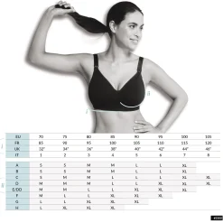 Lingerie|Vêtements*Carriwell Soutien-gorge allaitement rembourré sans couture S de Noir