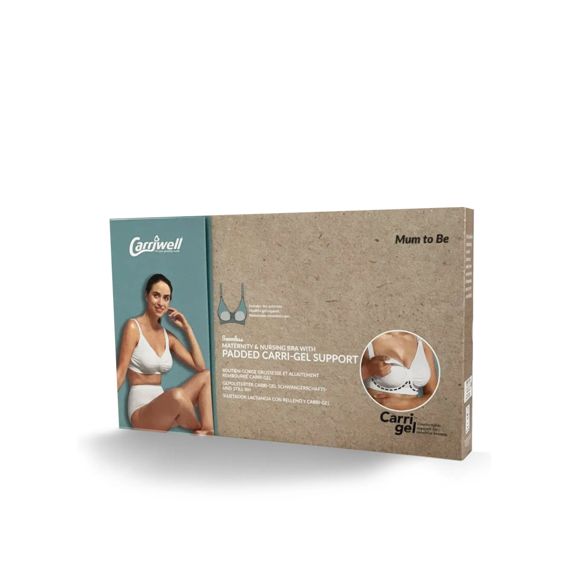 Lingerie|Vêtements*Carriwell Soutien-gorge allaitement rembourré GelWire L de Blanc