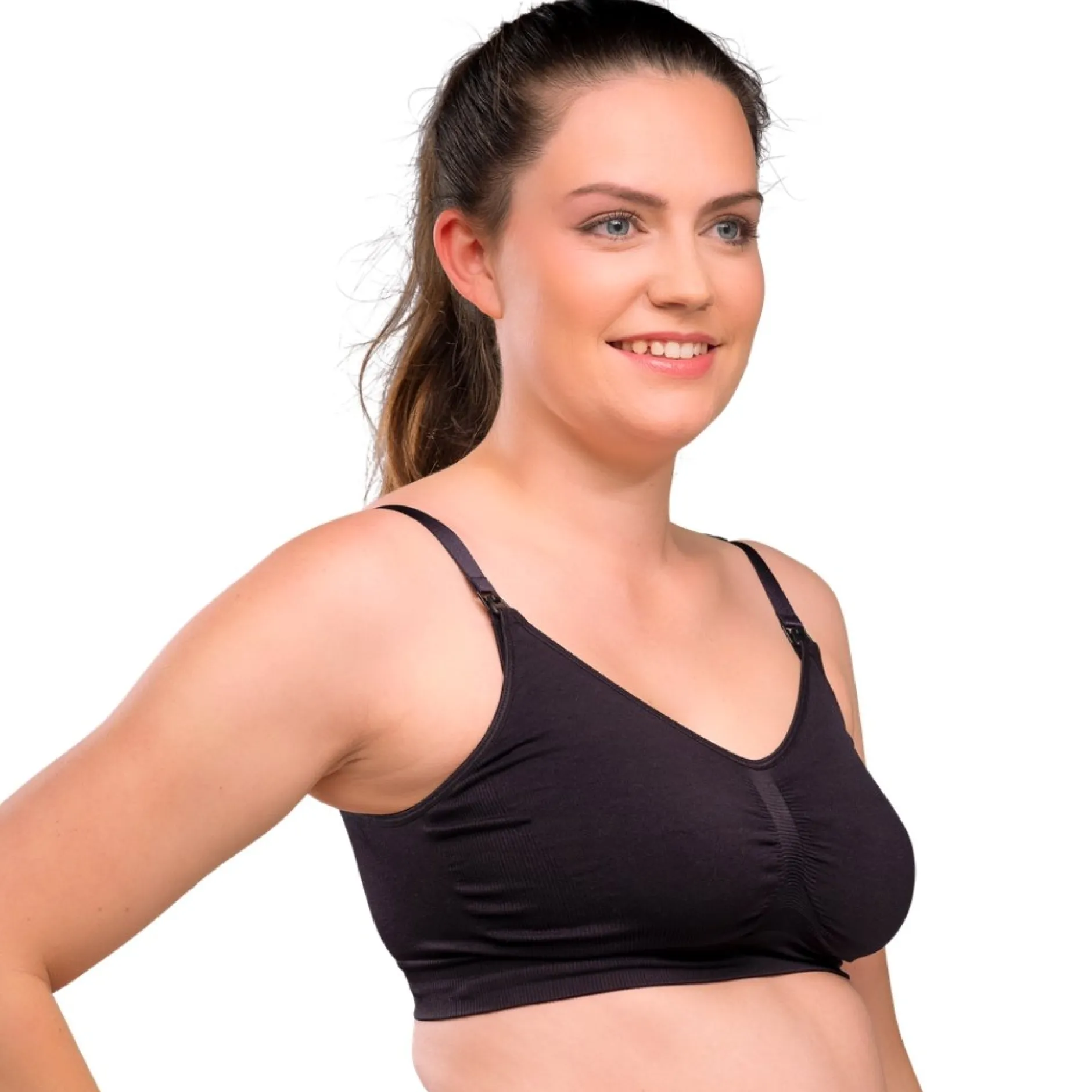 Lingerie|Vêtements*Carriwell Soutien-gorge d'allaitement rembourré sans coutures S de Noir