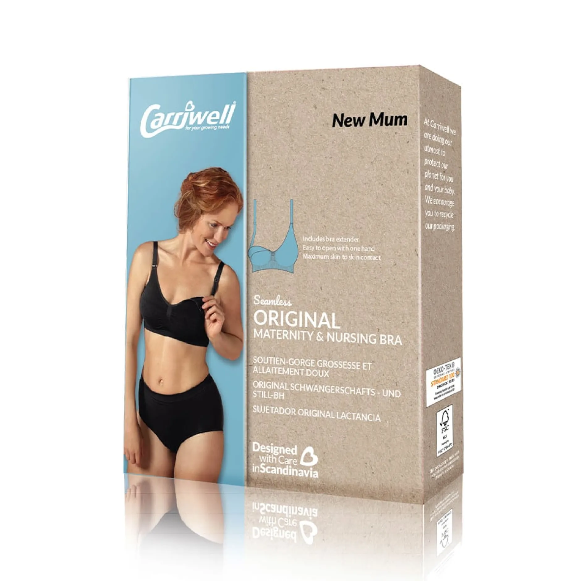 Lingerie|Vêtements*Carriwell Soutien-gorge d'allaitement rembourré sans coutures S de Noir