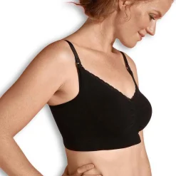 Lingerie|Vêtements*Carriwell Soutien-gorge d'allaitement en coton bio S de Noir