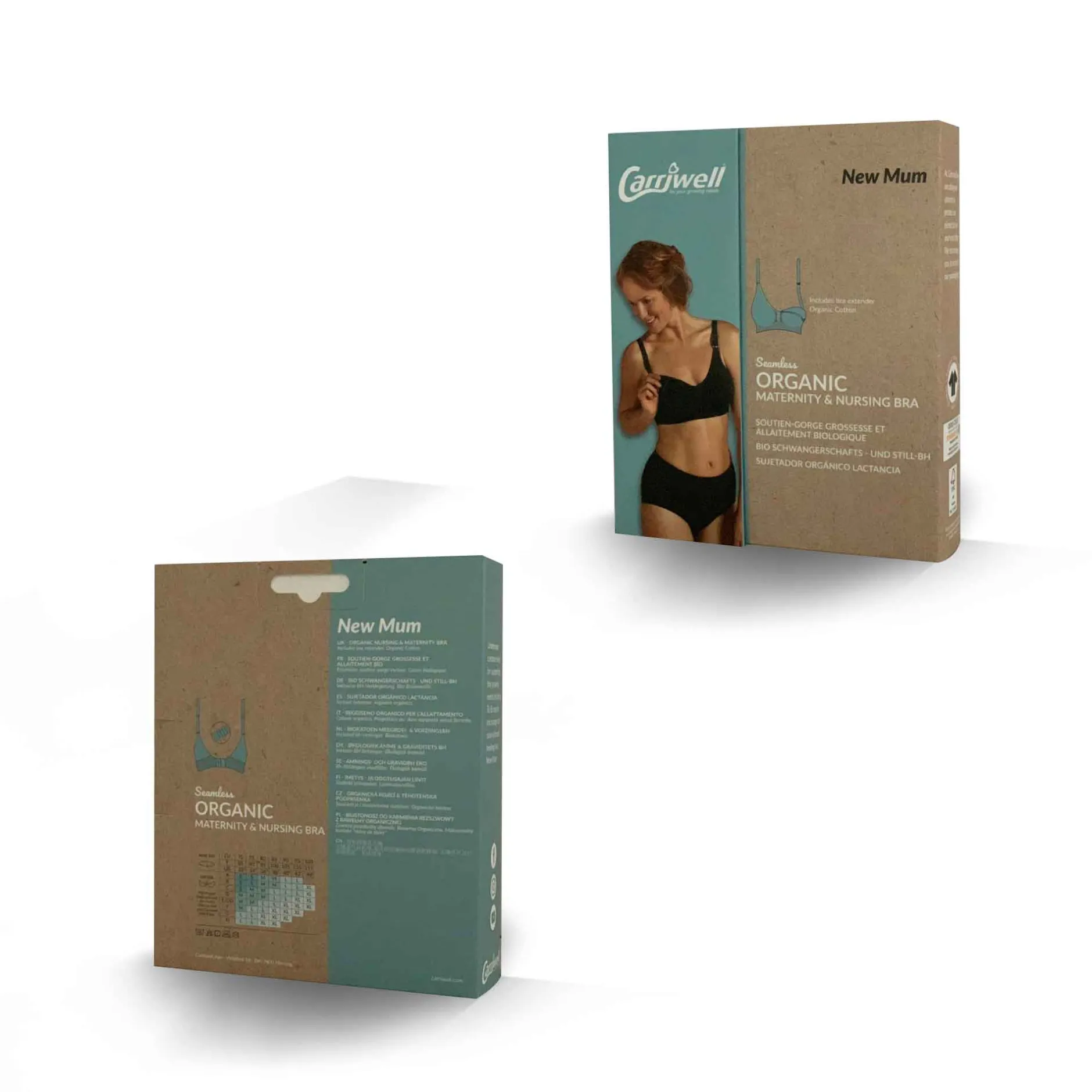 Lingerie|Vêtements*Carriwell Soutien-gorge d'allaitement en coton bio S de Noir