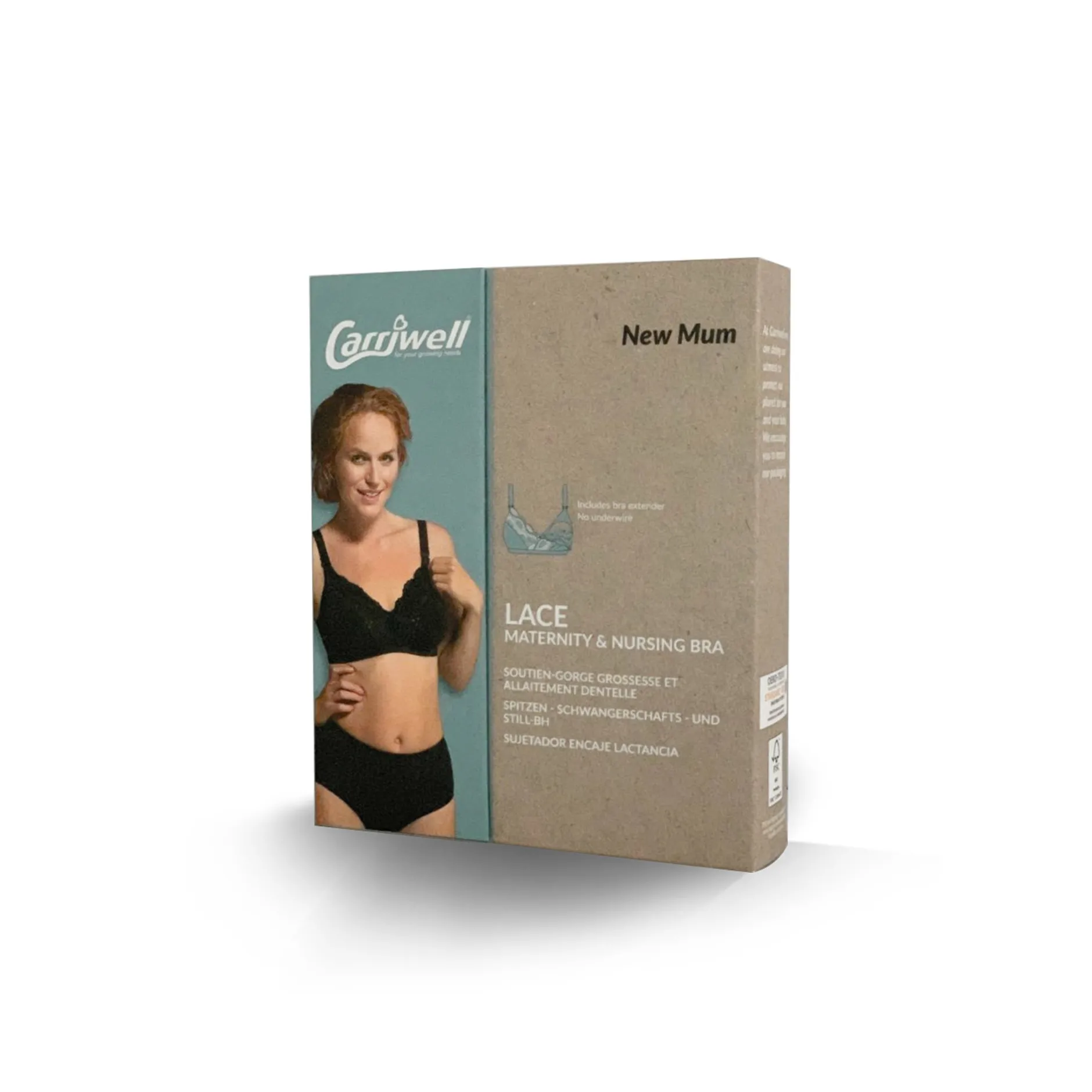 Lingerie|Vêtements*Carriwell Soutien-gorge d'allaitement en dentelle à rabat de Noir