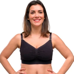 Lingerie|Vêtements*Carriwell Soutien-gorge d'allaitement rembourré carri-gel® L de Noir