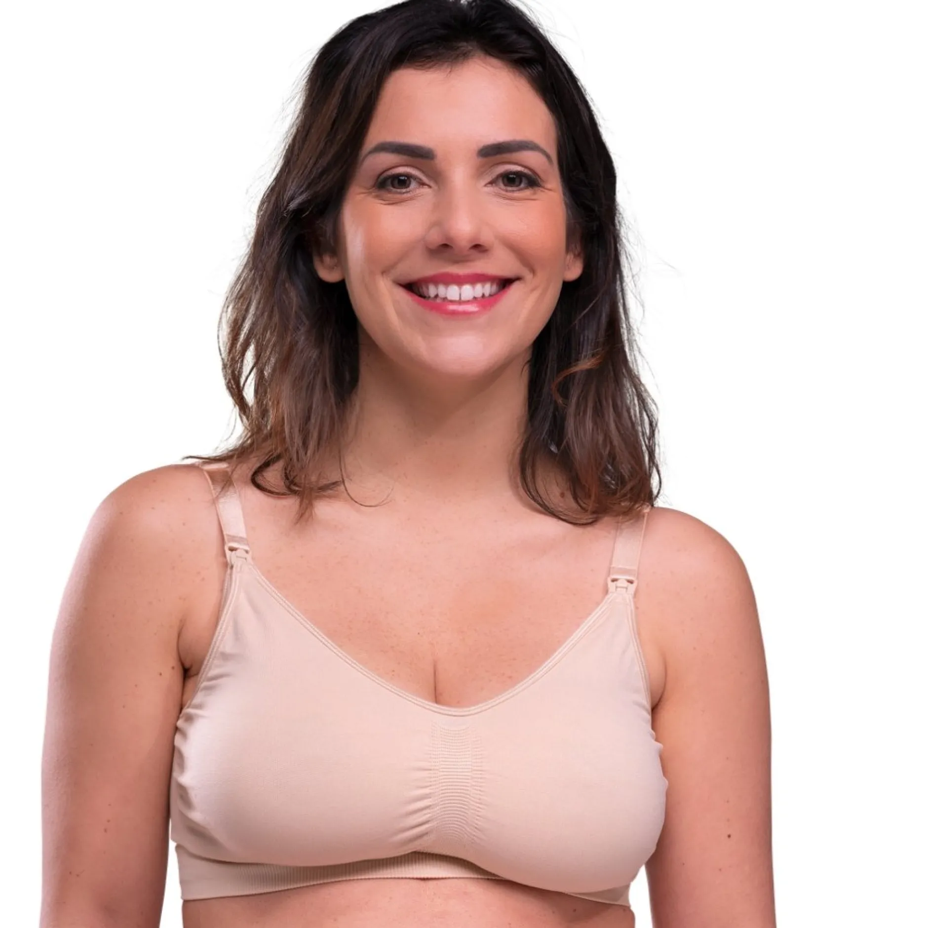 Lingerie|Vêtements*Carriwell Soutien-gorge d'allaitement rembourré sans coutures S de Beige