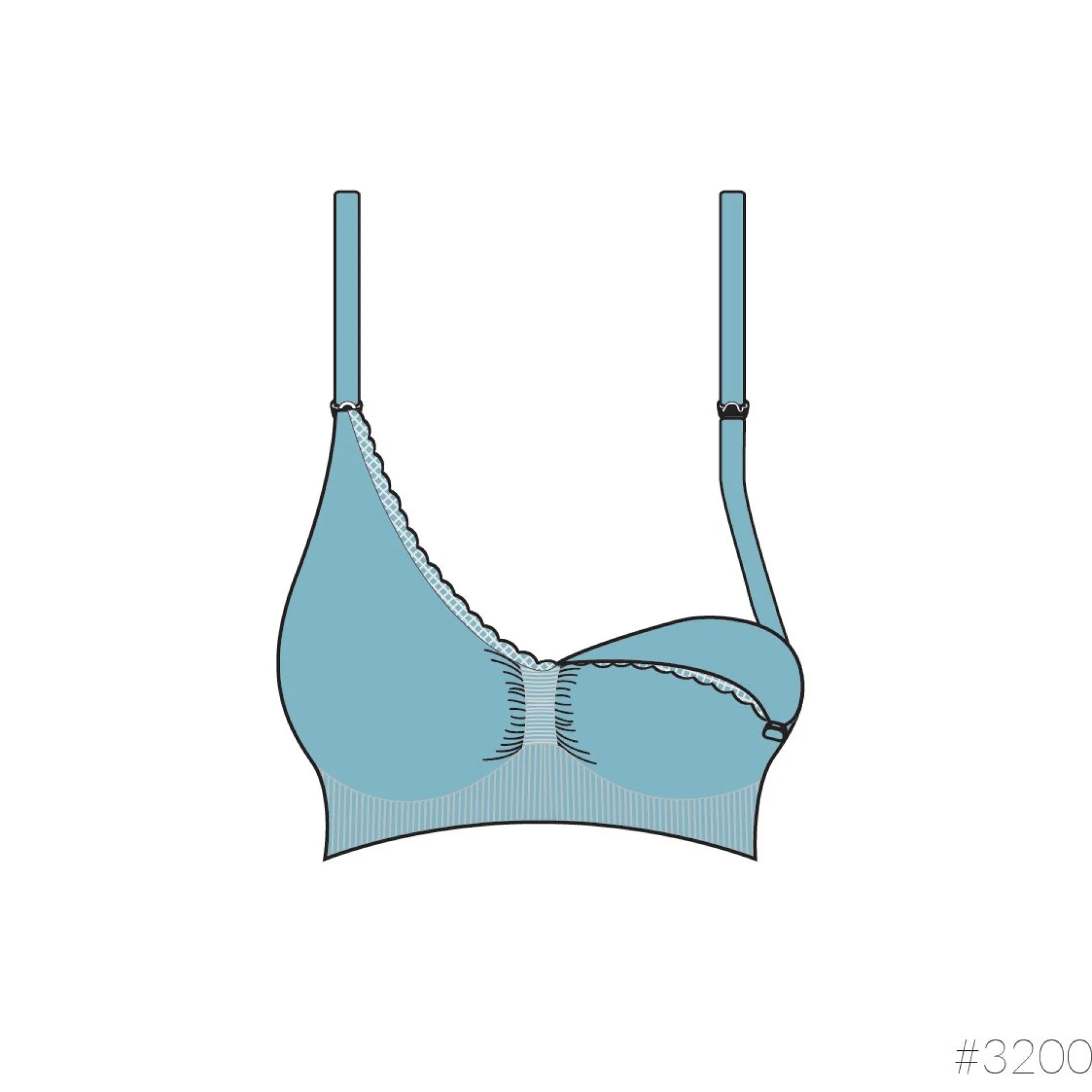 Lingerie|Vêtements*Carriwell Soutien-gorge grossesse et allaitement biologique XL de Blanc