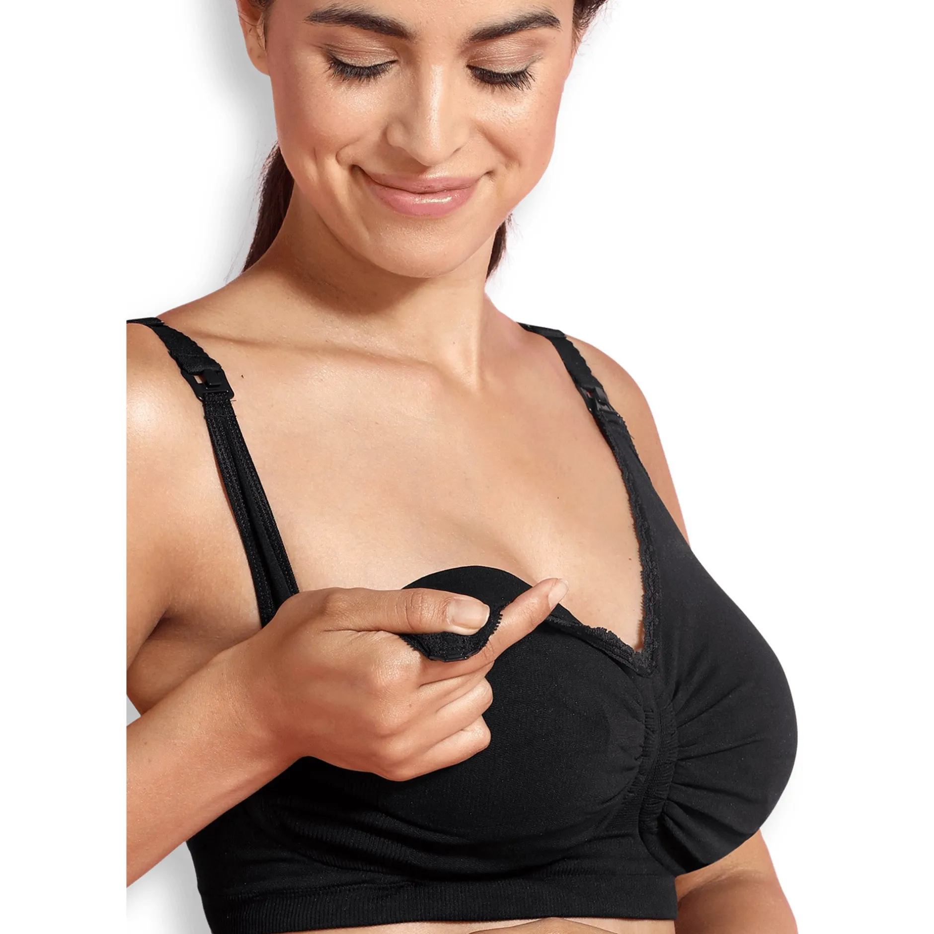 Lingerie|Vêtements*Carriwell Soutien-gorge grossesse et allaitement rembourré Carri-Gel de Noir