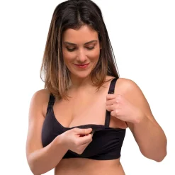 Lingerie|Vêtements*Carriwell Soutien-gorge grossesse et allaitement rembourré L de Noir