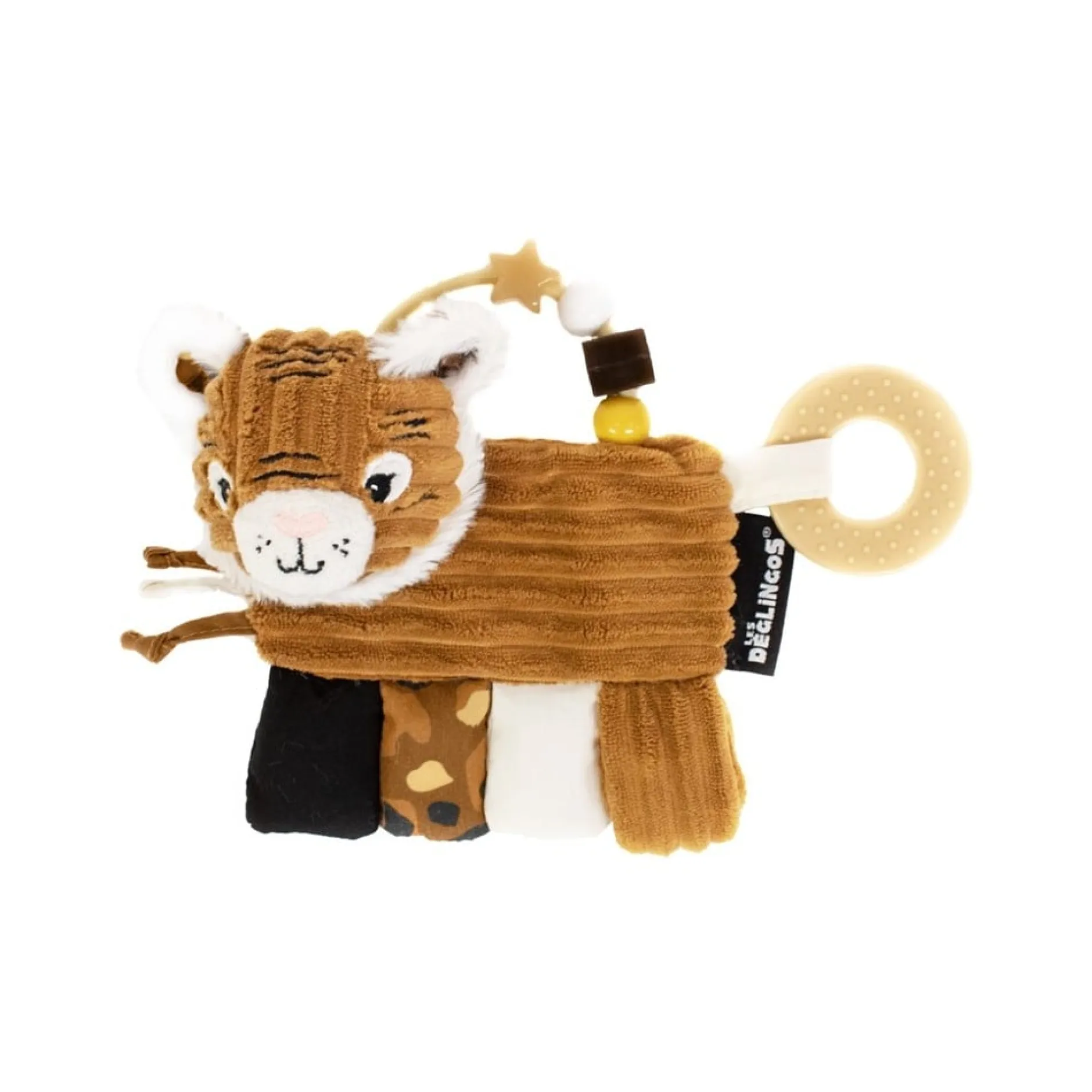 Jouets D'Activités*Les Déglingos Speculos le tigre Hochet d'activités de Marron