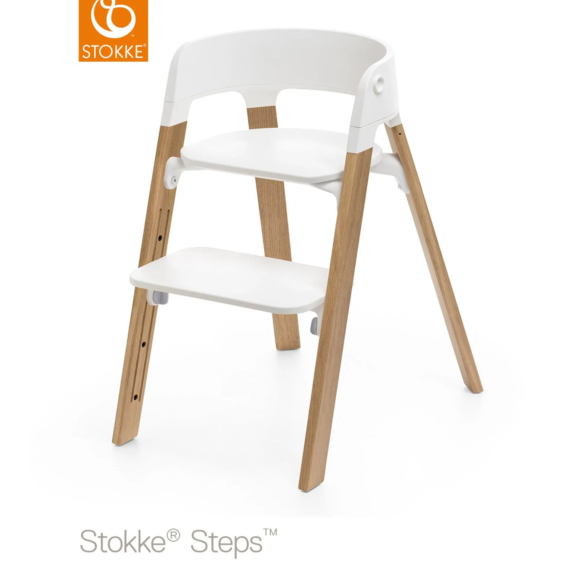 Chaises Hautes Évolutives*Stokke® Steps™ pieds de Gris Brume