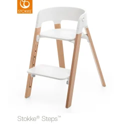 Chaises Hautes Évolutives*Stokke® Steps™ pieds de Gris Brume