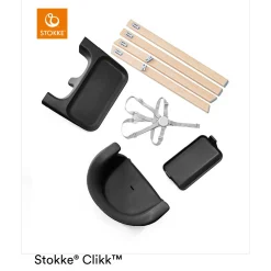 Chaises Hautes Évolutives*Stokke® Clikk™ chaise haute de Black Natural