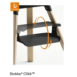 Chaises Hautes Évolutives*Stokke® Clikk™ chaise haute de Black Natural