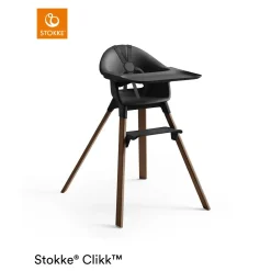 Chaises Hautes Évolutives*Stokke® Clikk™ chaise haute de Noir / Brun chaud