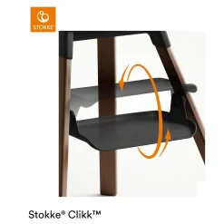 Chaises Hautes Évolutives*Stokke® Clikk™ chaise haute de Noir / Brun chaud