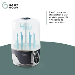 Stérilisateurs*Babymoov Stérilisateur Turbo Pure - Sèche-Biberons de