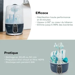 Stérilisateurs*Babymoov Stérilisateur Turbo Pure - Sèche-Biberons de