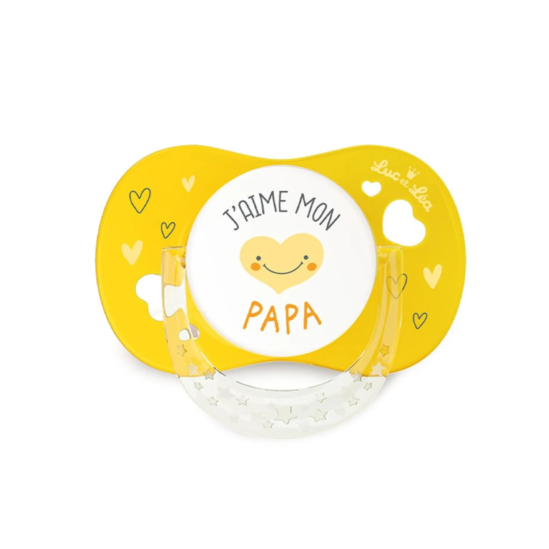 Sucettes*Luc et Léa Sucette Anatomique avec anneau 6-18 mois de J'aime mon Papa