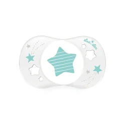 Sucettes*Luc et Léa Sucette nouveau-né symétrique en silicone 0-2 mois de Bleu