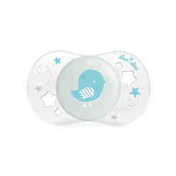 Sucettes*Luc et Léa Sucette nouveau-né symétrique en silicone 0-2 mois de Bleu