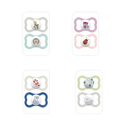 Sucettes*Mam Sucette supreme x2 6 m+ silicone + boîte de Aléatoire