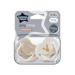 Sucettes*Tommee Tippee Sucettes Anytime, Forme Orthodontique Symétrique 6-18 mois de Aléatoire