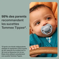 Sucettes*Tommee Tippee Sucettes Anytime, Forme Orthodontique Symétrique 6-18 mois de Aléatoire