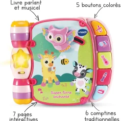 Autres Jouets D'Éveil*Vtech Super livre enchanté des Baby loulous de Rose