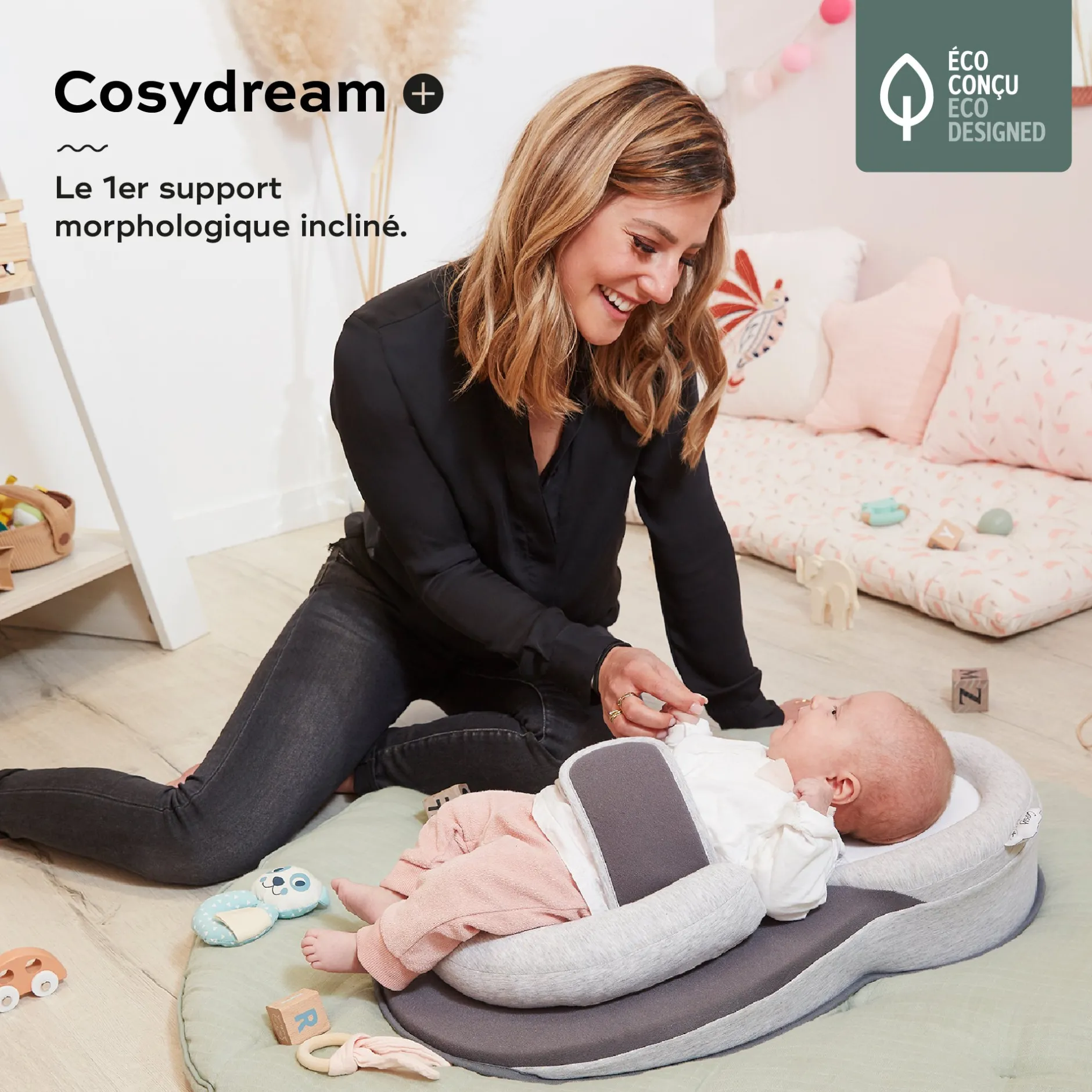 Cales-Bébé*Babymoov Support morphologique Cosydream (+) avec Plan incliné de