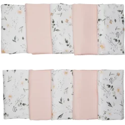 Tours De Lit*BB&Co Sweet Garden Tour de lit modulable & respirant de Imprimé botanique blush