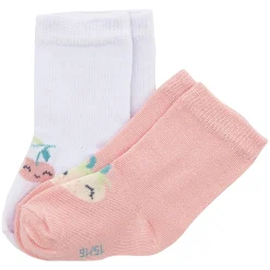 Chaussettes, Chaussons|Chaussettes, Collants, Chaussons*P'tit bisou Sweet Summer Lot de 2 chaussettes de Imprimé cerises et cœurs