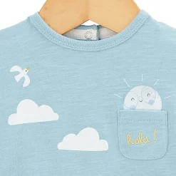 T-Shirts, Polos, Chemises*P'tit bisou Sweet Summer Tee-shirt manches courtes 3 mois de bleu ciel