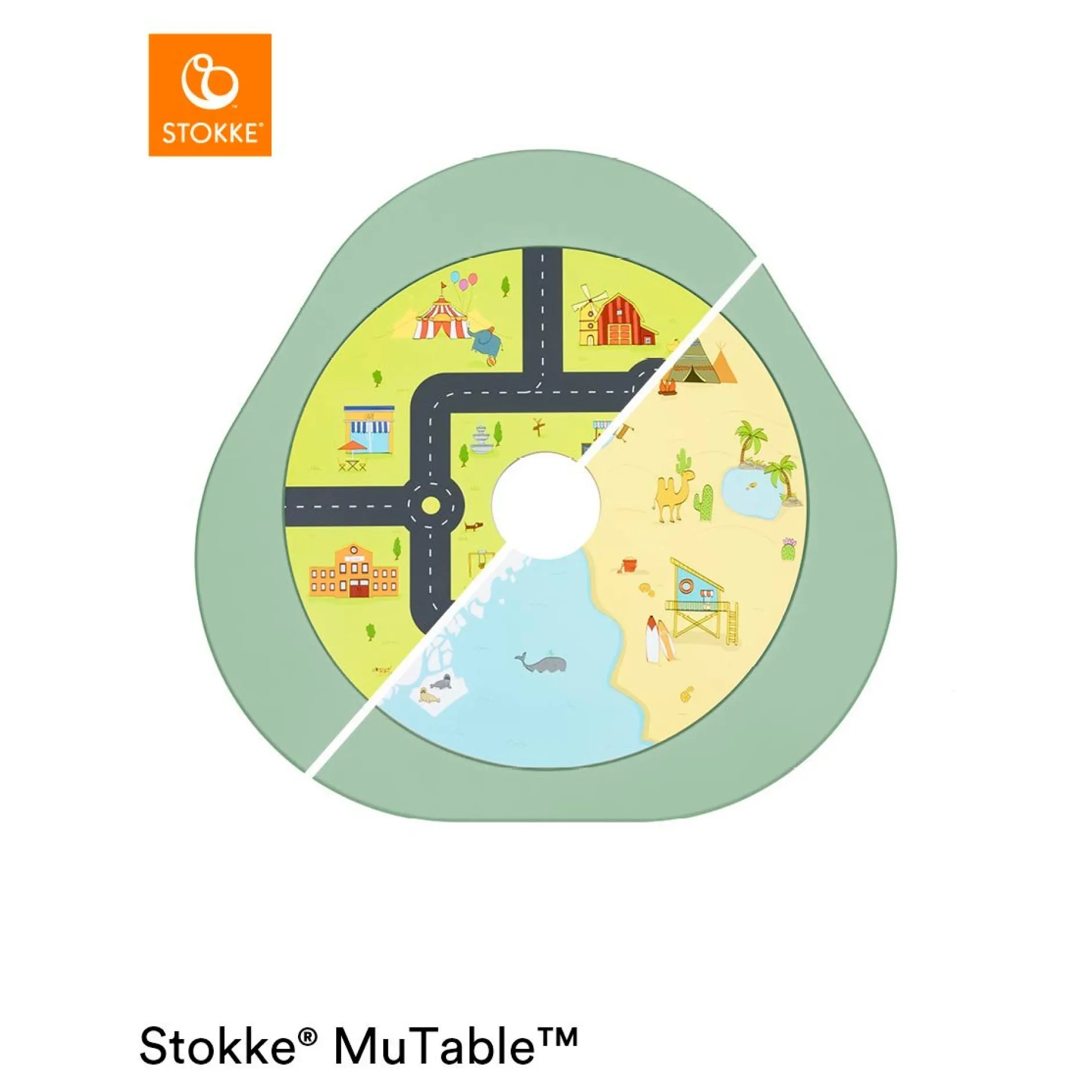 Autres Mobiliers*Stokke® Table de jeu MuTable™ V2 de Vert trèfle