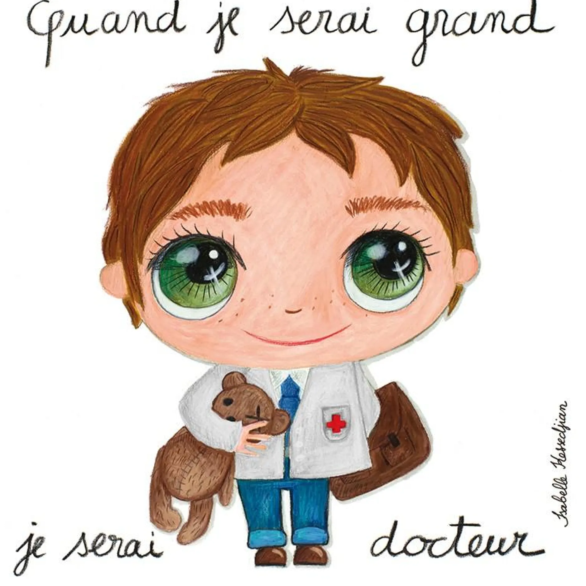 Cadres Déco|Cadres Photos*Label Tour Tableau 15 x 15 cm de Docteur garçon