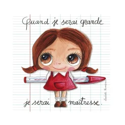 Cadres Déco|Cadres Photos*Label Tour Tableau 15 x 15 cm de Maîtresse