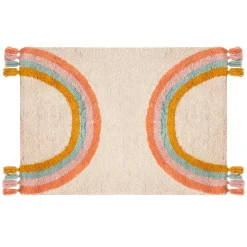 Tapis*Atmosphera Tapis en coton 100 x 150 cm de Arc-en-ciel