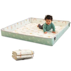 Tapis D'Éveil*Infantino Tapis Mousse Géant Pliable de Arc-en-ciel