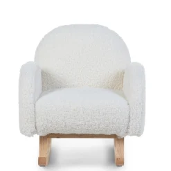 Autres Mobiliers|Fauteuils*Childhome Teddy Chaise à Bascule pour enfant de Ecru naturel