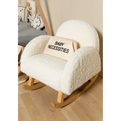 Autres Mobiliers|Fauteuils*Childhome Teddy Chaise à Bascule pour enfant de Ecru naturel
