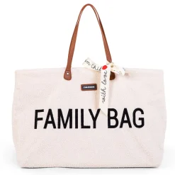 Sacs À Langer|Tout Pour Vos Balades*Childhome Teddy Family Bag de Ecru