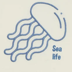 T-Shirts, Polos, Chemises*P'tit Bisou Petit Prix Tee-shirt Liberty and Sea Life de Écru