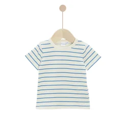 T-Shirts, Polos, Chemises*P'tit Bisou Petit Prix Tee-shirt Liberty and Sea Life de Rayures