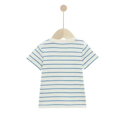 T-Shirts, Polos, Chemises*P'tit Bisou Petit Prix Tee-shirt Liberty and Sea Life de Rayures