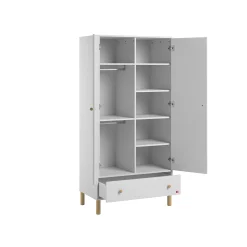 Armoires 2 Portes*Vox Tela Armoire 2 portes de Blanc/Bois