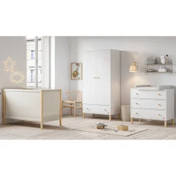 Armoires 2 Portes*Vox Tela Armoire 2 portes de Blanc/Bois